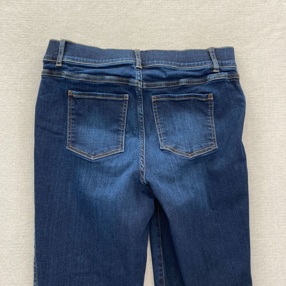 Spanx Jeans Women's 30x28 Pull On Skinny Ankle Dark Wash Blue Stretch Denim - Picture 10 of 12